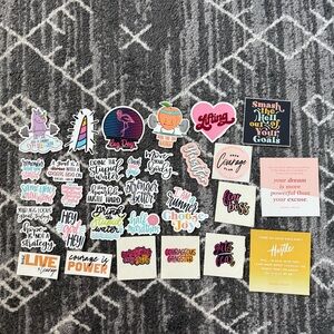 Motivation Inspiration Workout 30 Sticker Set + 2 Cards